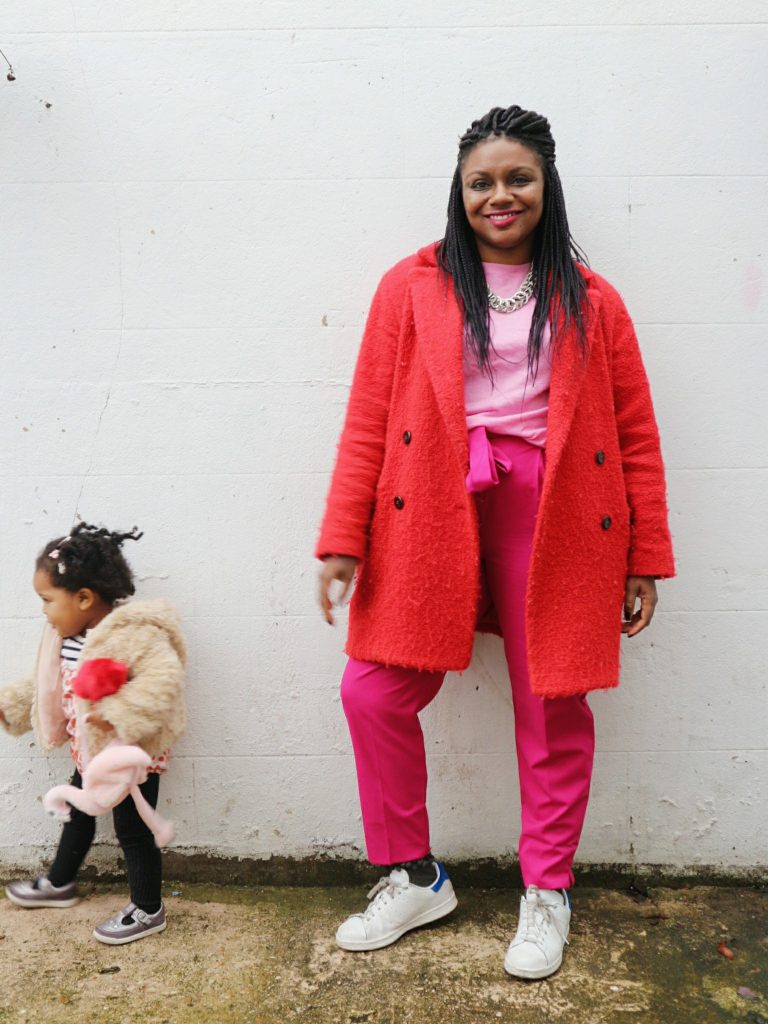 Mums That Slay - How to Wear Winter Brights Like a Mum Colour Blocking Mummy Fashion Blogger