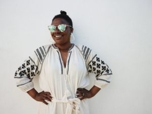 Curvy Mama Summer Fashion Mums That Slay Jigsaw Dress Fashion blogger curvy girls black mom blogger